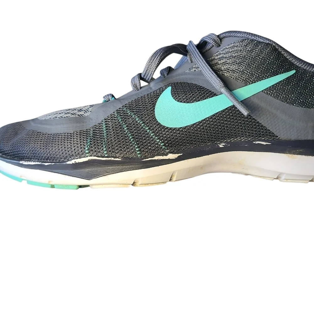 Nike Flex TR 6 Women’s Training Shoes Gray Teal Size 8.5 Lightweight